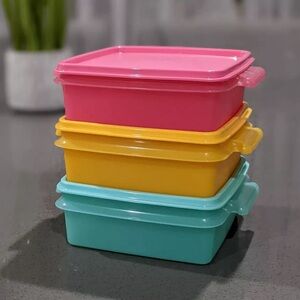 Tupperware Stackable Quartet Container set of 3